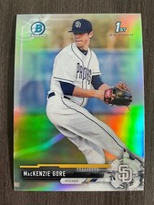 2017 Bowman Draft Chrome Mackenzie Gore Refractor #BDC-25 1st Bowman REFRACTOR