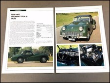 Triumph Tr3a Tr3b Car Review Print Article With Specs 1959 1960 1961 1962 P384