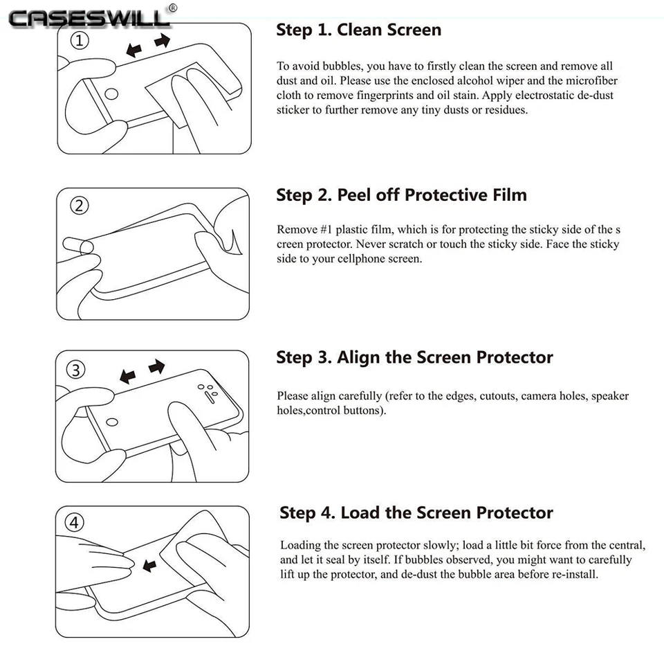 [2-PACK] LG Stylo 2 Plus Ultra-Clear Premium Tempered Glass Screen Protector  - Image 3 of 3