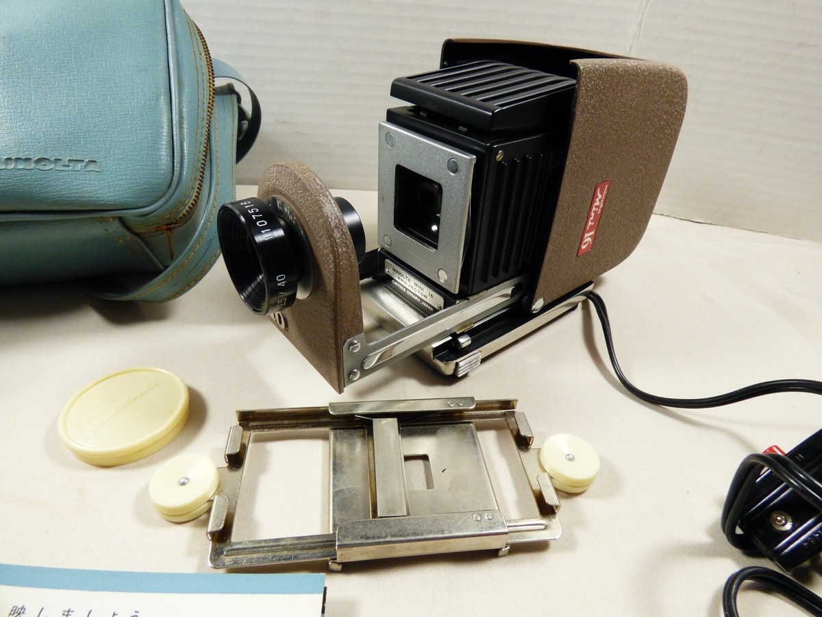 VTG Minolta Mini 35 Slide Projector Case & Slide Rail instructions