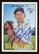 2016 Topps Heritage JOE BIAGINI Signed Card autograph auto RC BLUE JAYS