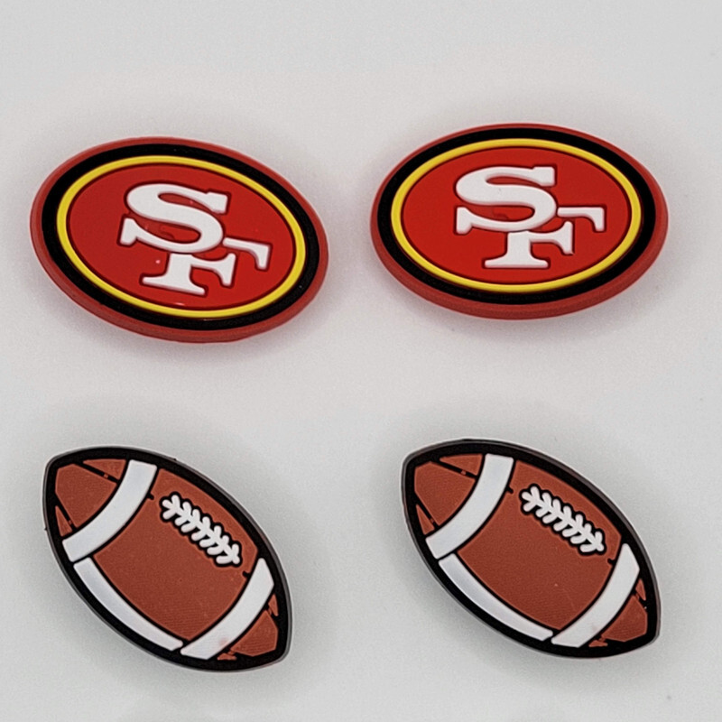 NFL San Francisco 49ers Football Team For Crocs Shoe Charms Jibbitz  pieces