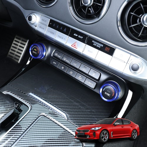 Aluminum Alloy Air Condition Switch Control Knob Cover For Kia Stinger 2017-2023 - Picture 2 of 19
