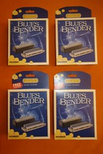 new HOHNER BLUESBENDER HARMONICA SET keys A C D G rock country folk harp w/Cases
