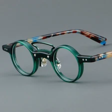 Acetate Retro Japanese Reading Glasses Full Rim Small Round for Reader