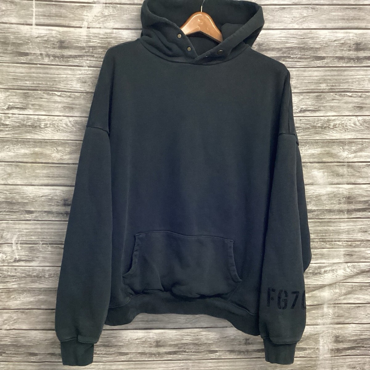 Fear Of God FG7C Hoodie Men Large Black Sweatshirt Seventh