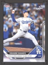 2025 Topps Now Yoshinobu Yamamoto #901 World Series Complete Game Dodgers