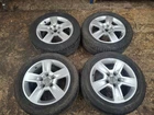 AUDI A4 B6 B7 16 INCH ALLOY WHEELS TYRES X 4 SET 205/55/16 5X112 PCD 2001-2009