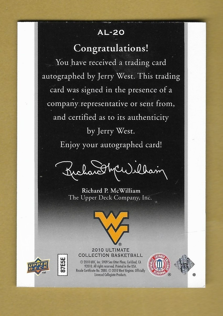 2010-11 Ultimate Collection - 1997 Legends Autographs Jerry West