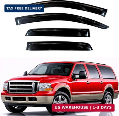 Rain Guards Fit for 2003-2005 Ford Excursion, Out-Channel Window Visors Vent