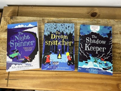 Abi Elphinstone 3 Book Collection Set (Dreamsnatcher, Night Spin Shadow Keeper)