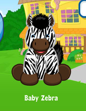 Webkinz Classic Baby Zebra Code Only Pet of the Month April 2026 POTM
