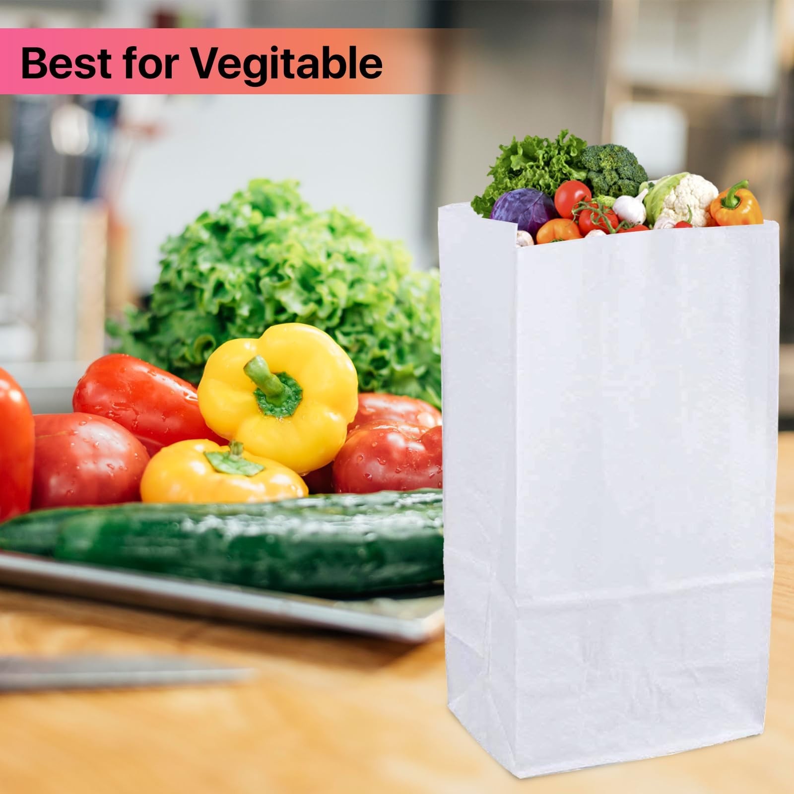 Restaurant/Lunch/Sandwich/gift Bag, White Paper, 4 lb Capacity, (1,000 Count)