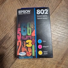 Epson 802 Standard Capacity Ink Multi-Pack Cyan Magenta Yellow T802220-S