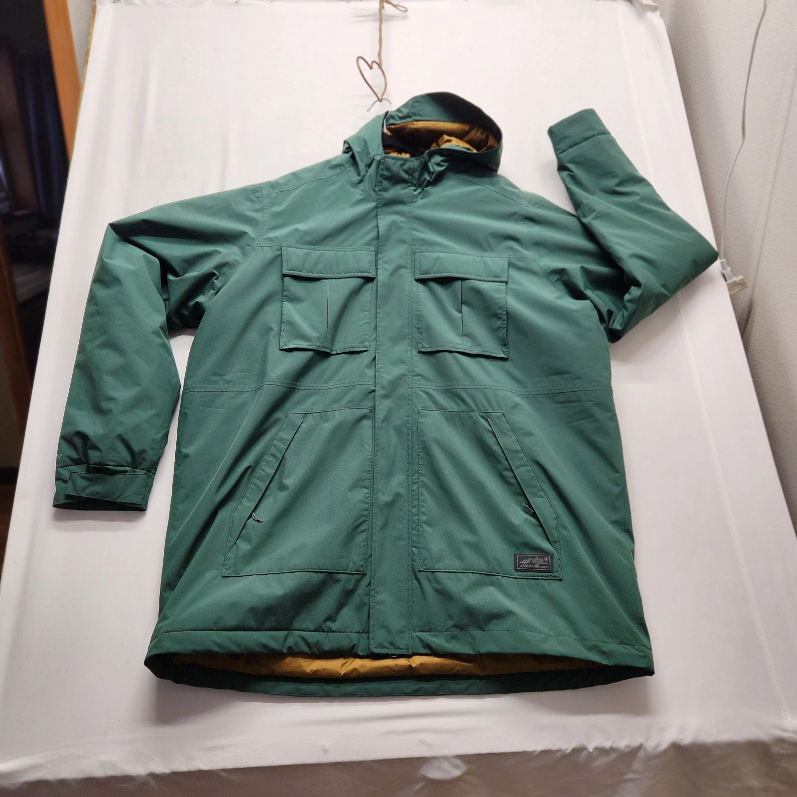 ⭐️Eddie Bauer Rainfoil Insulated Parka Alder Green Waterproof Winter Coat TXXL