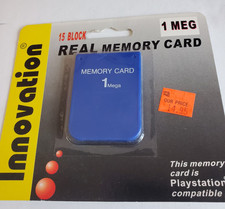INNOVATION 15 BLOCK REAL MEMORY CARD 1 MEG PLAYSTATION COMPATIBLE