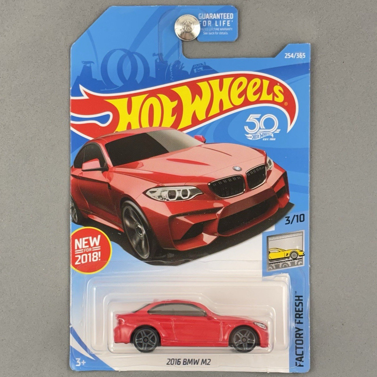 2018 Hot Wheels 2016 BMW M2 Red Factory Fresh 3/10 254/365 First Release