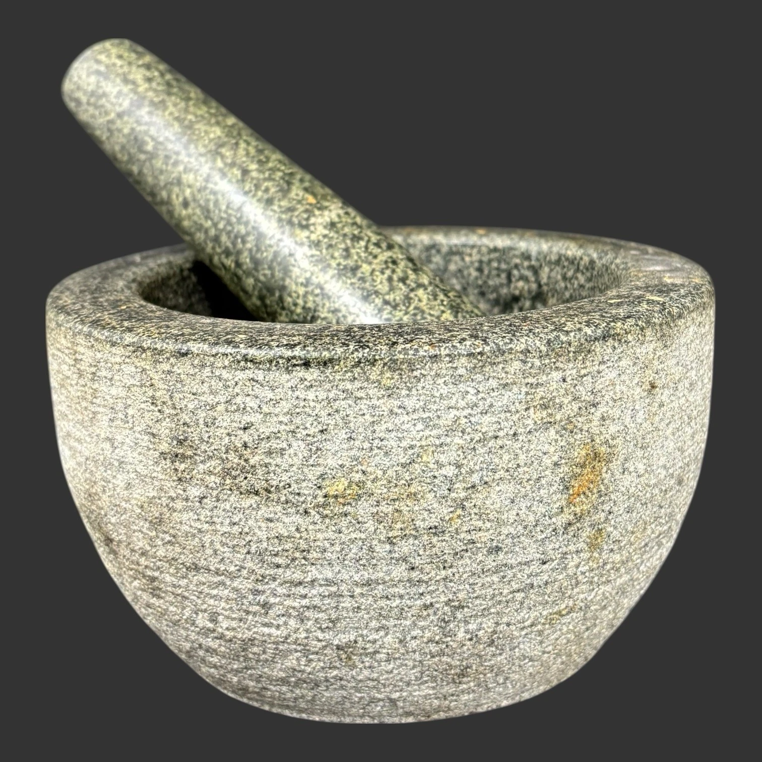 Vintage Granite Mortar and Pestle Set