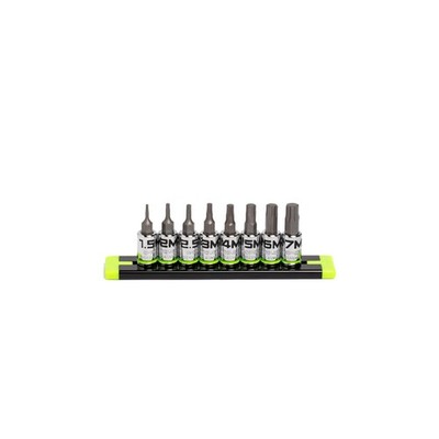 GRIPEDGE HEX Bit Socket Set | 8-PC - 1/4'' Drive Short Metric RPT H... Fast Ship