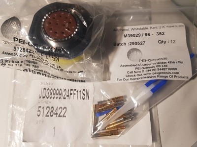 D38999/24FF11SN Stecker Mil rund new OVP Connector Crimp