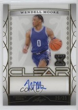2022-23 Leaf Trinity Clear Gold 26/35 Wendell Moore Jr #CA-WM1 Auto 0b2
