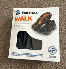 Yaktrax Walk Ice Traction Device Cleats Spikeless Lightweight Black Size M