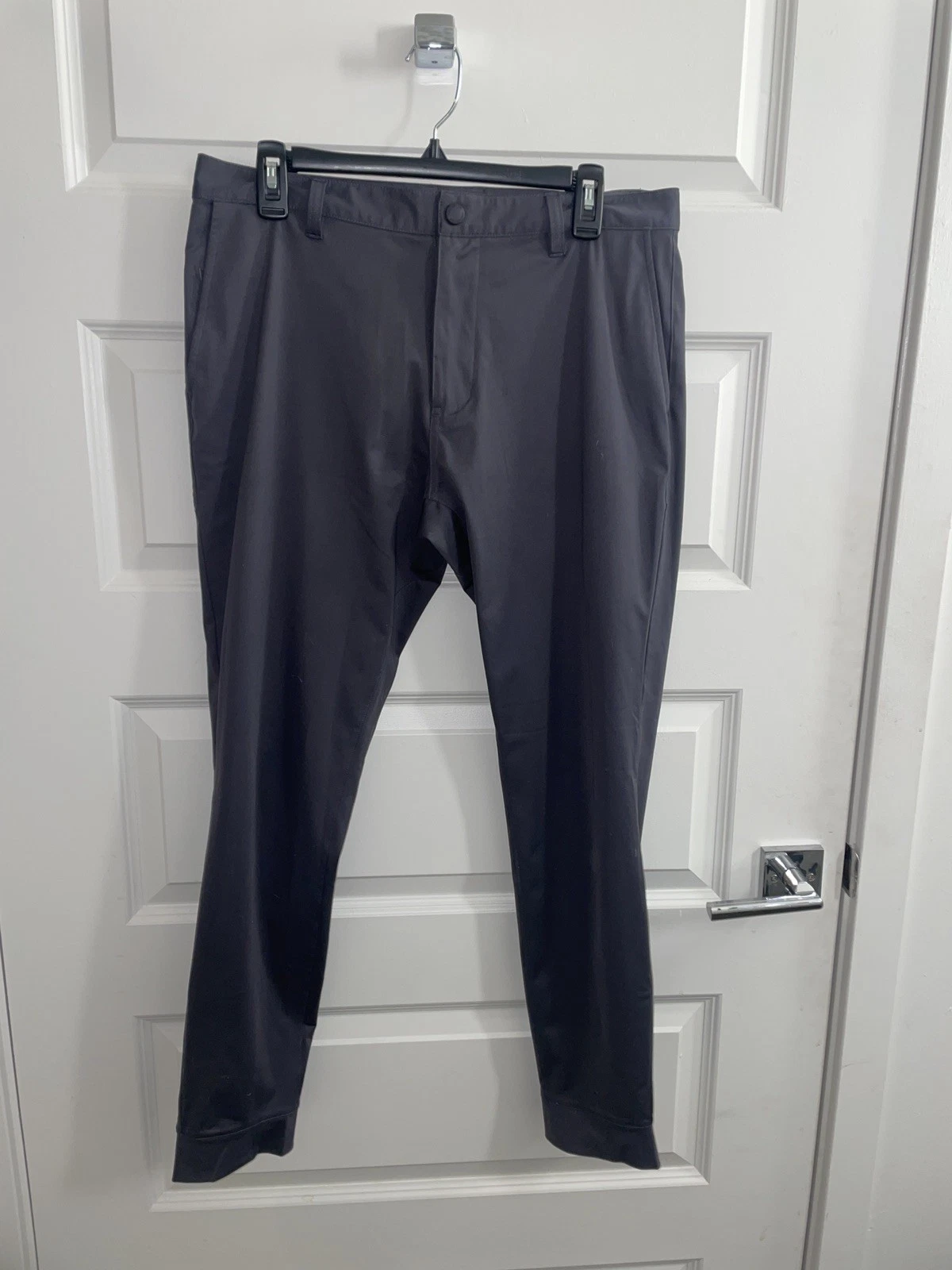 Rhone Pants Mens 32 Iron/Gray Commuter Slim Fit Jogger Pant Casual Outdoor Adult