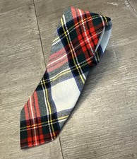 VTG Wool Authentic Tartan Necktie Original Scottish Dress Stewart 43 READ