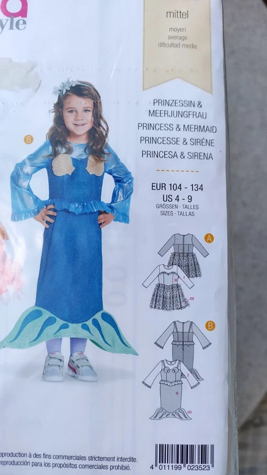 Vintage Burda 2352 girls holiday dresses Paper Model Sizes 4 - 9 - Image 2 of 3