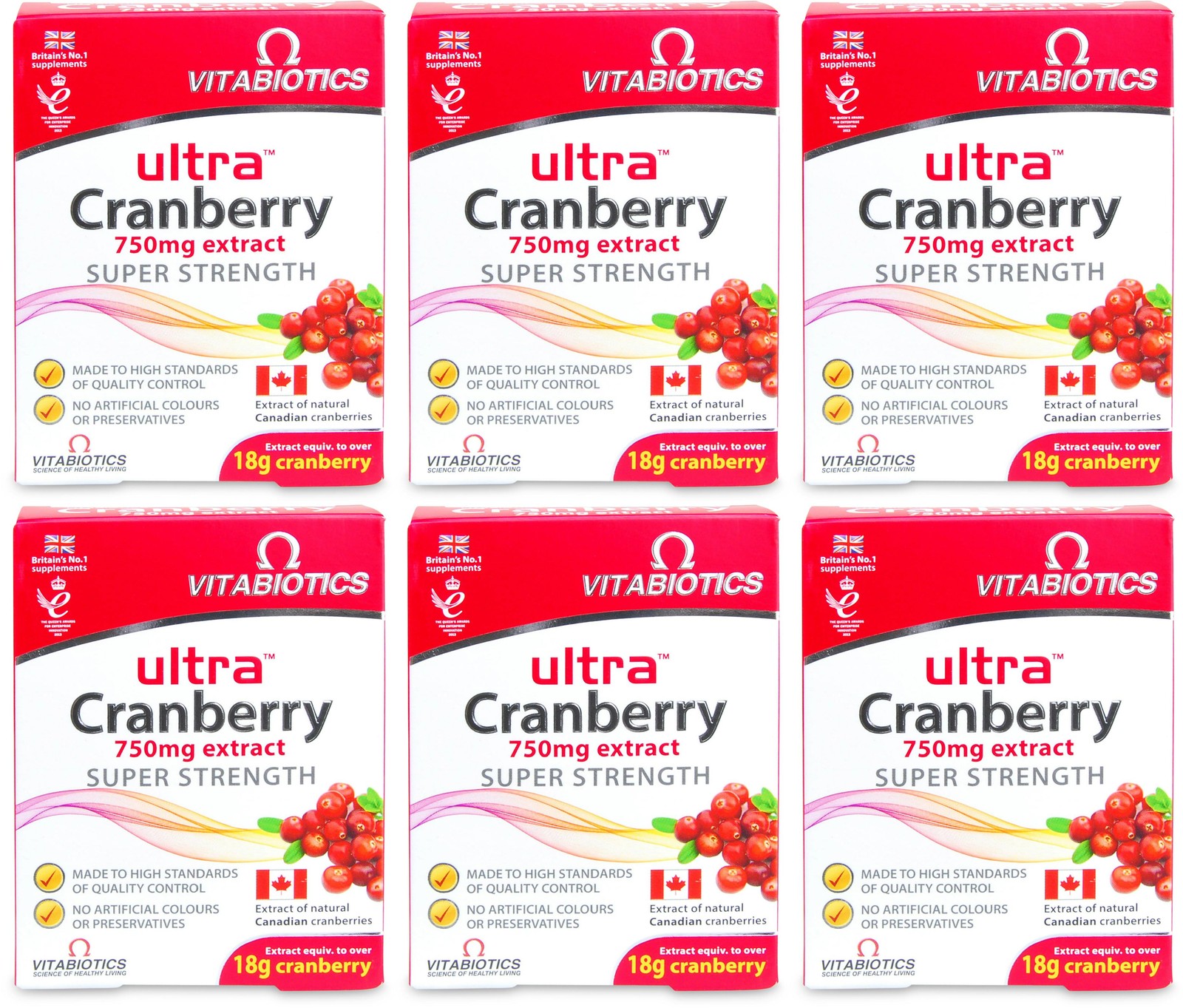 2x Vitabiotics Ultra Cranberry 750mg Extract Super Strength 30 Tablets - Image 18
