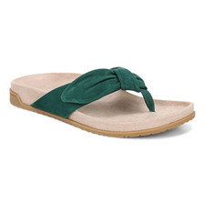 VIONICS Eva Toe Post Sandal - Posy Green Sued...