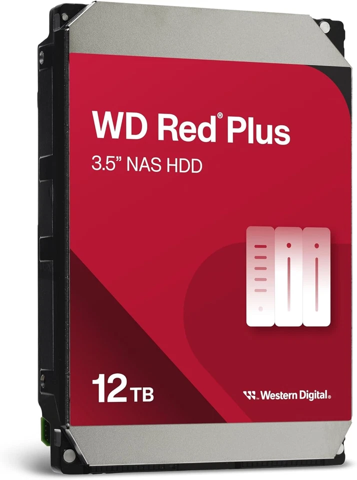 WD Red Plus NAS 12TB 7200RPM 3.5" SATA 6GB/s Internal Hard Drive HDD WD120EFGX - Image 2 of 3