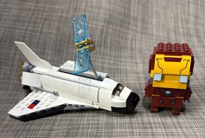 LEGO BRICKHEADZ: Iron Man (41590) & a SPACE SHUTTLE Build 