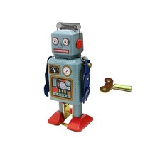 Robot De Marche Vintage En Fer Blanc, Jouet De Fête, Pour Adultes, Garçons Et