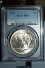 1924 Peace Silver Dollar NGC MS63