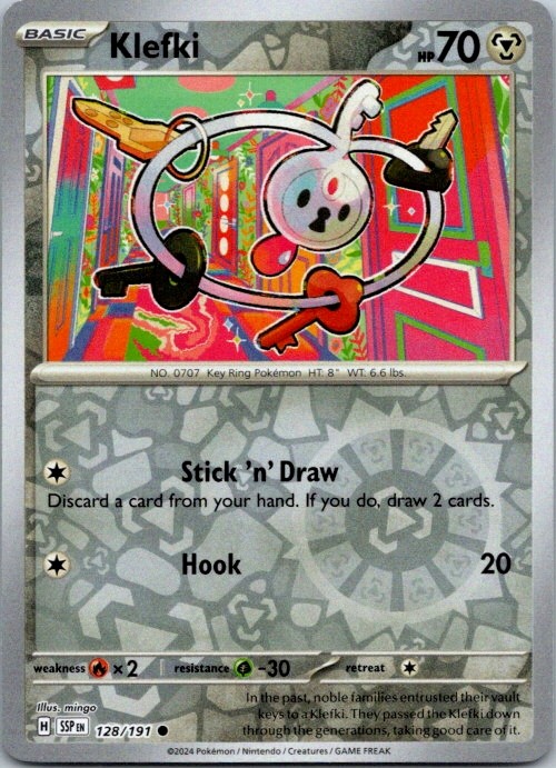 Klefki Common SV08: Surging Sparks 128/191 NM