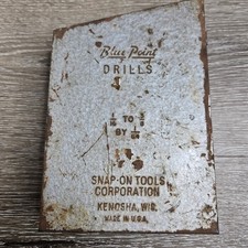 Snap On Machinist Tools Folding Steel Drill Bit Blue Point 116 To 38 By 164