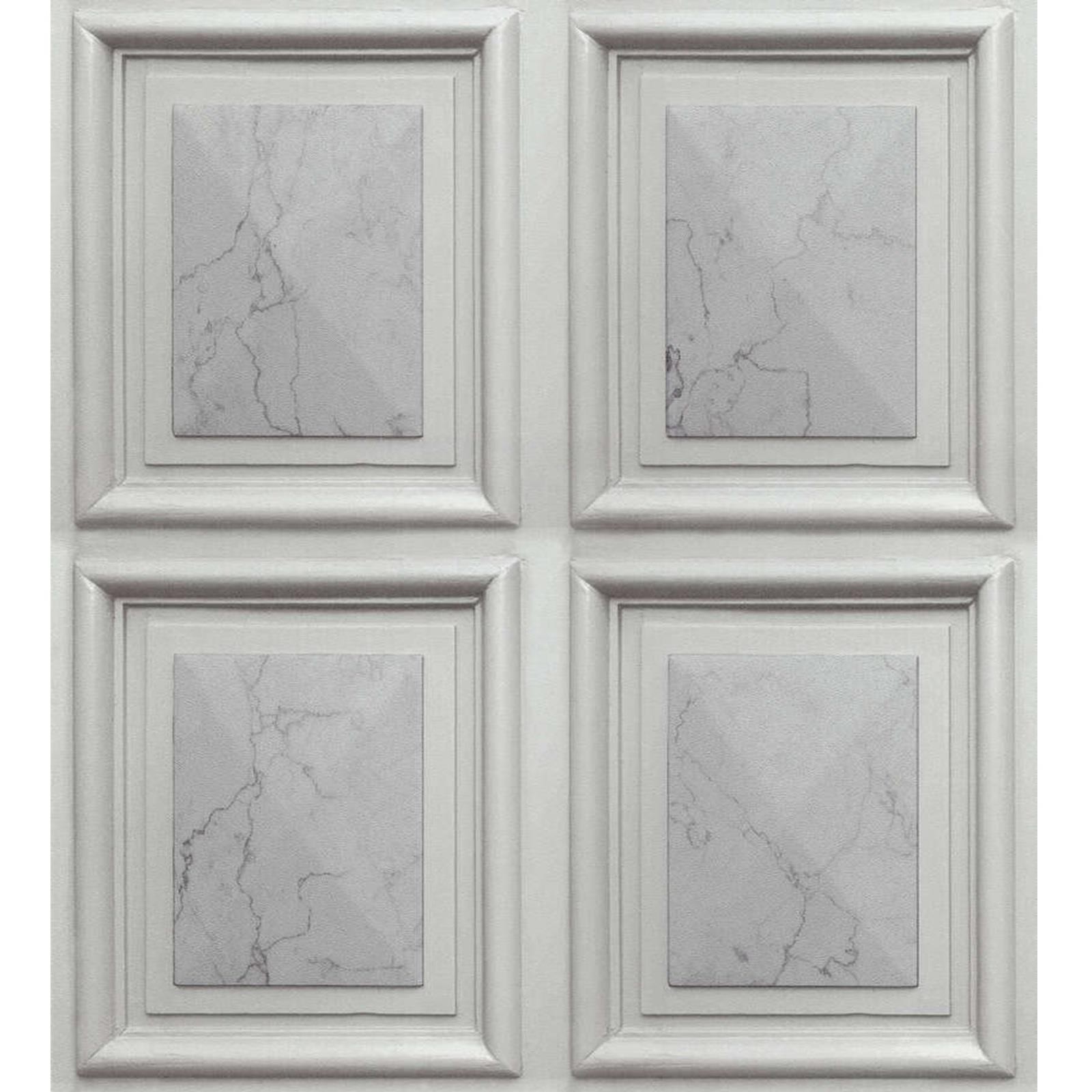 Erismann Marble Effect Wood Panel Luxury Wallpaper Paste The Wall Vinyl Grey