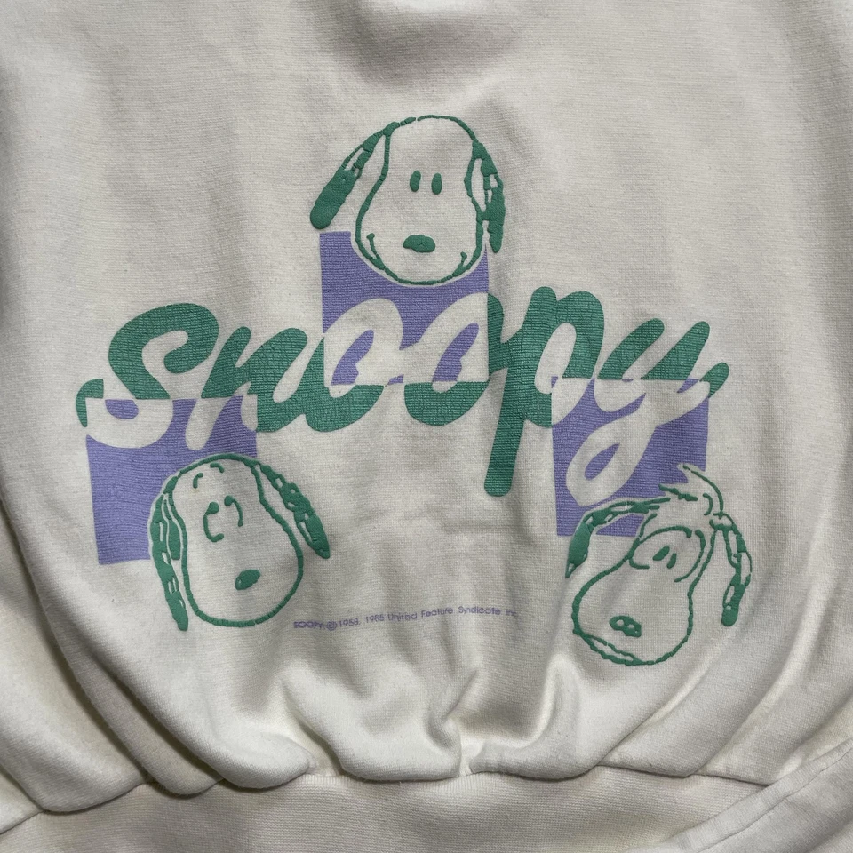 Винтажный Snoopy свитер женщин средний верхний брюки Charles Schulz комплект 80-х читать - Изображение 2 из 4