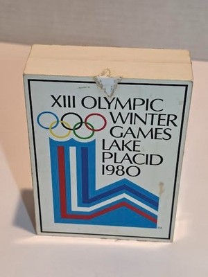 1980 XIII Olympic Winter Game Portable AM Radio Lake Placid NY Souvenir Works