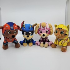 Lote de juguetes de peluche PAW PATRL de 6" - Chase, Skye, Zuma, Leo (paquete para gatos)