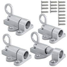 Aluminum Alloy Self-Closing Latches, Silver Automatic Spring Door Lock, Secur...