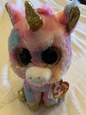 Ty Beanie Boos Fantasia The Unicorn New W/tags Plush Stuffed Animal Toy