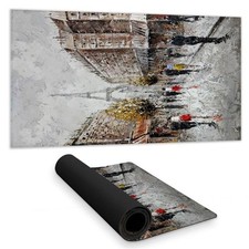 Begin Home Decor C1DM15319O6GI3 16 x 32 in. Paris Busy Street Desk Mat - Brow...