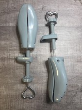 pair of two-way heavy duty gray large plastic shoe stretchers  widen lengthen