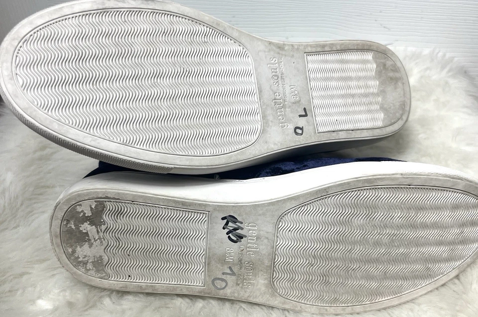 Tenis Tenis Gentle Souls Kenneth Cole Terciopelo Cremallera Azul Real 8.5 Foto 3 de 4