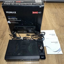 Humax HDR-FOX T2 500GB HDD Freeview HD Twin Tuner Digital TV Recorder & Remote✅