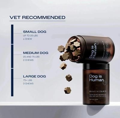 #ad Dog is Human Multivitamin Soft Chews Human Grade Dog Wellness 60ct $20.89