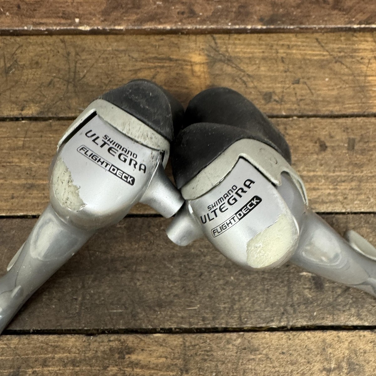 Vintage Shimano Ultegra ST-6501 2x9 Flight Deck STI Brake Shifters