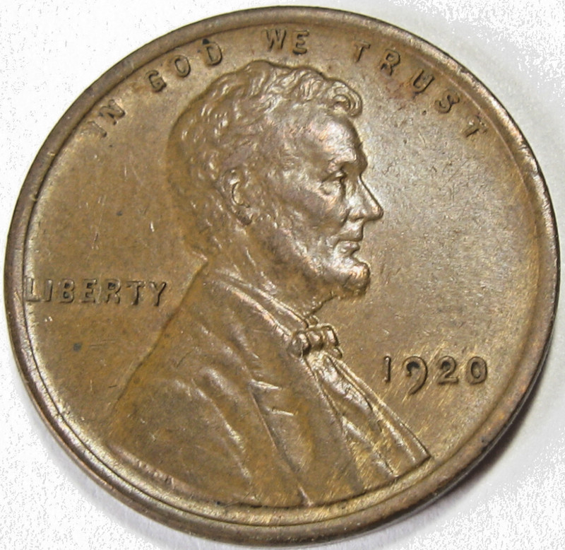 1920 Lincoln Wheat Cent - About Unc/UNC #10878-34